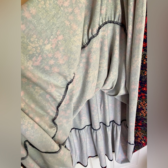 POPSY Ditsy Floral Print Tiered Hem Midi Dress w/ Pockets Size 18 US/ 22 UK - Picture 12 of 16